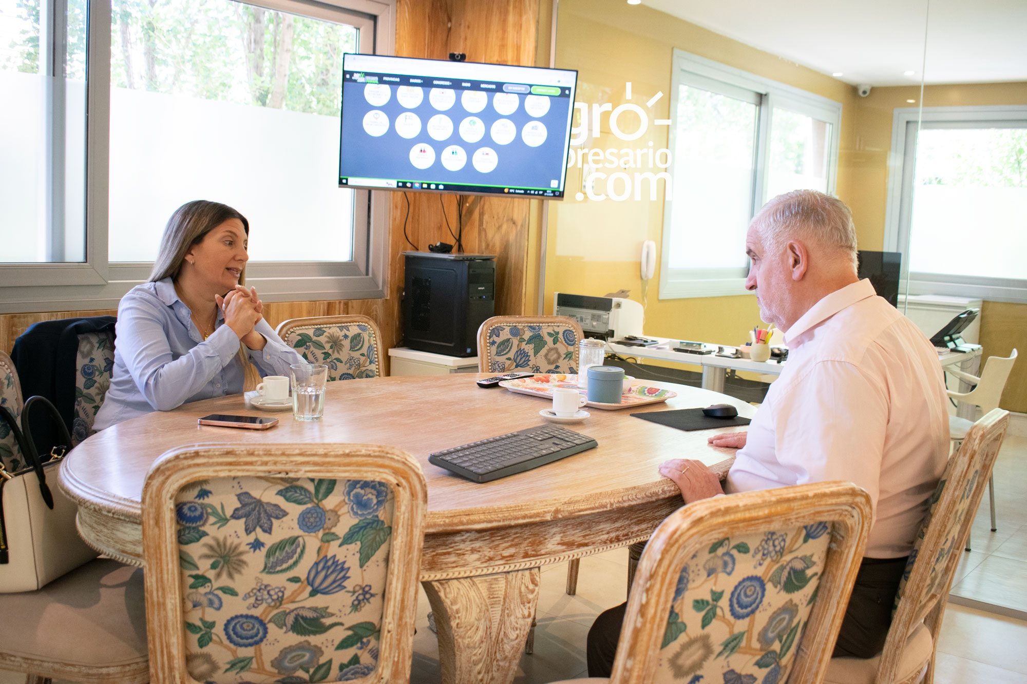 Silvia Lospennato, Diputada de la Nación, junto a Fernando Vilella, Director de Desarrollo Estratégico y Contenidos de Agroempresario.com