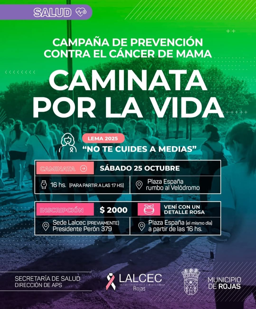 Nueva edición de la “Caminata por la Vida” contra el cáncer de mama