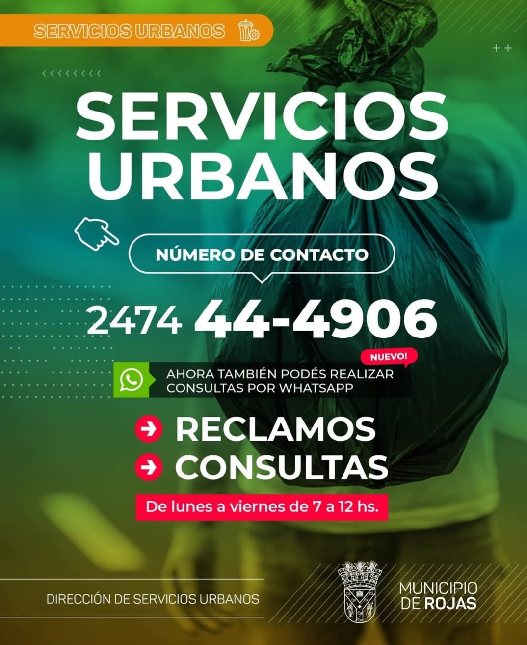 La Direcci&oacute;n de Servicios Urbanos ahora responde por WhatsApp: c&oacute;mo hacer tu consulta f&aacute;cilmente