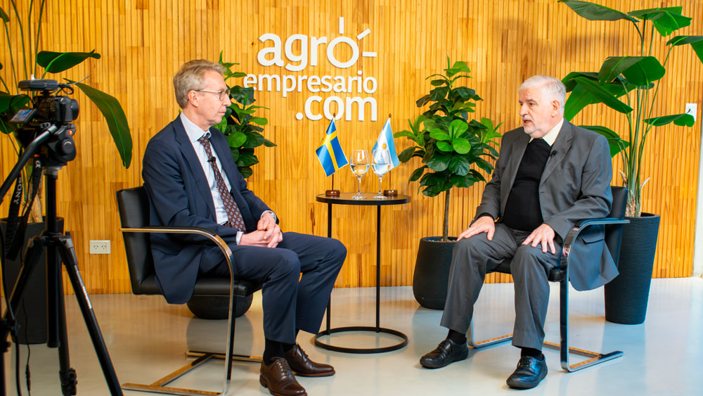 Torsten Sven Ericsson, Embajador de Suecia en Argentina y Fernando Vilella, Director de Desarrollo Estratégico y Contenidos de Agroempresario.com