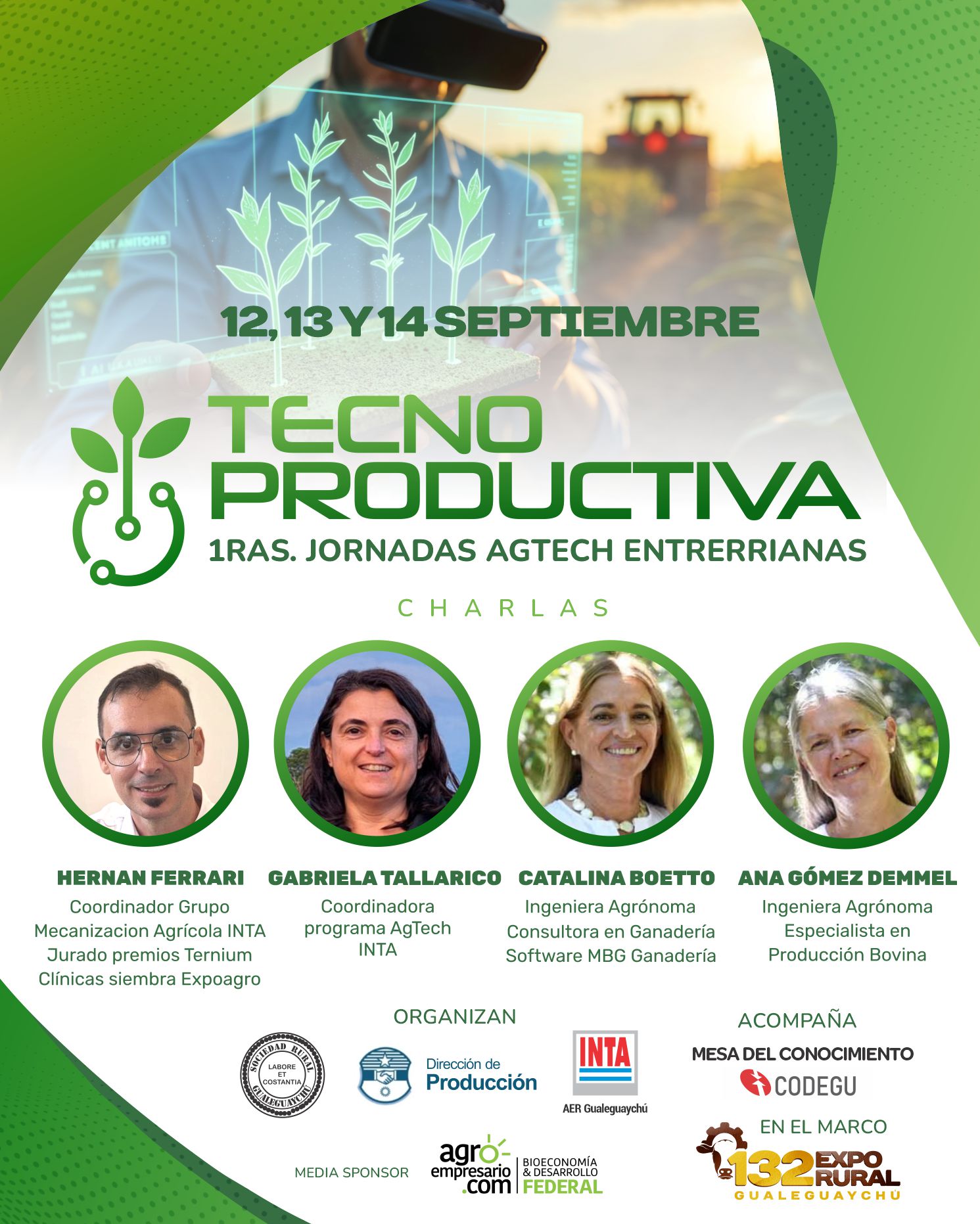 Apuesta al futuro: La Expo Rural Gualeguaychú incorpora la “Tecnoproductiva”, una jornada agtech clave para el campo