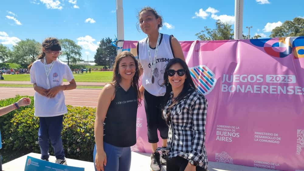 La atleta rojense Kendra Taborda conquistó una nueva medalla de oro en los Juegos Bonaerenses 2025