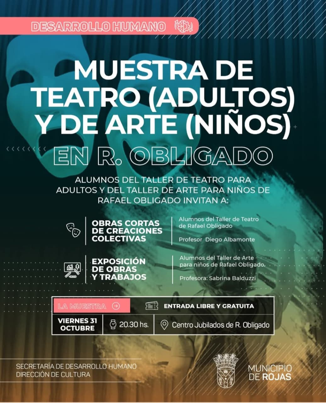 Rafael Obligado presenta la muestra anual de teatro y arte con participación de niños y adultos