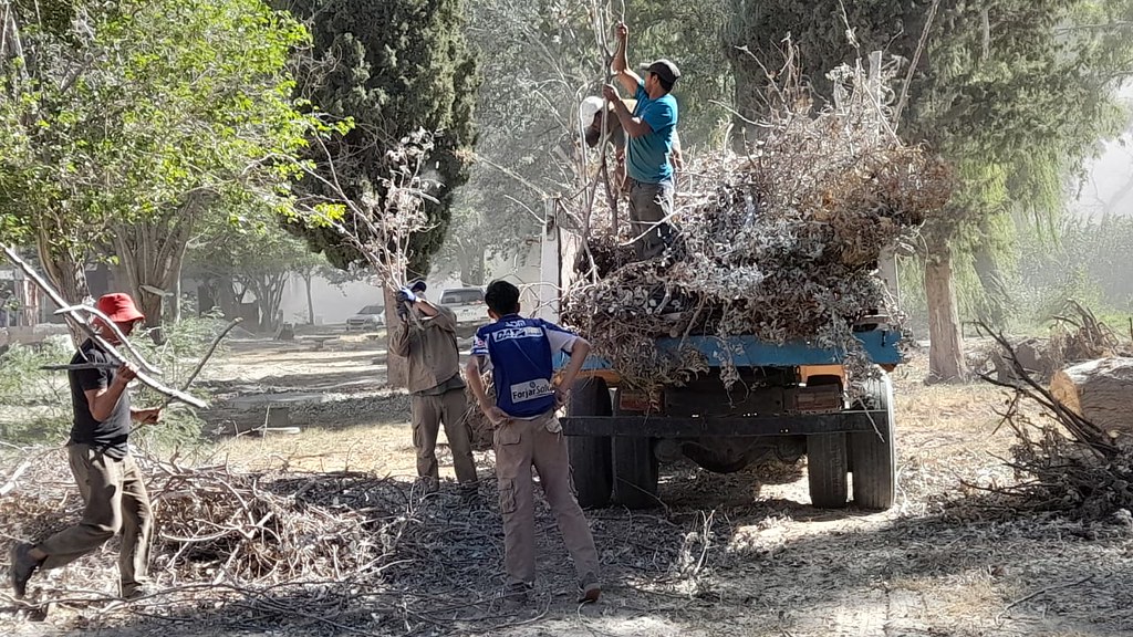 Realizan tareas de mantenimiento en el Parque Quebrada de Zonda