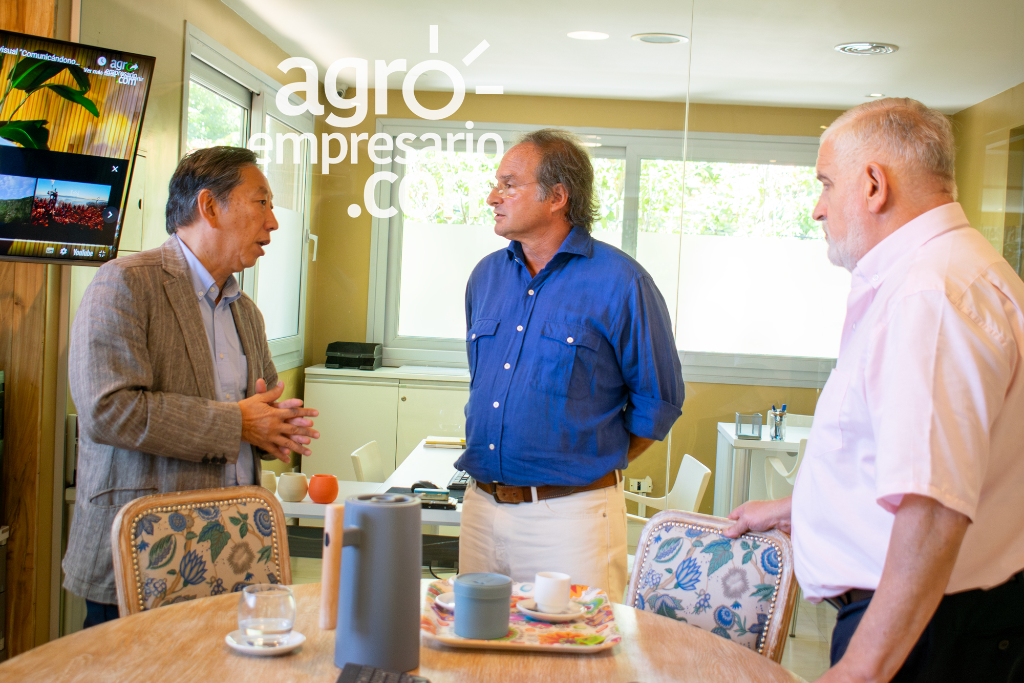 Ricardo Hara, Networking  consultoría y gestión de negocios en Japón; Juan Carrozzino, CEO de Agroempresario.com y Fernando Vilella, Director de Desarrollo Estratégico y Contenidos de Agroempresario.com