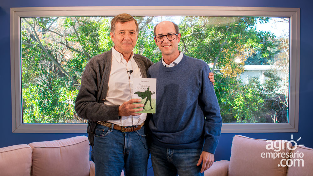 Carlos Becco, Conductor de "De Villanos a Heroes" en Agroempresario.com y Federico Ocampo, CSO de Elytron
